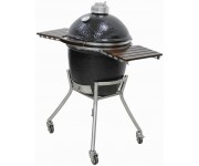 Kamado Grill on Simple Cart 18" Black | Charcoal  | Grandfire Kamado
