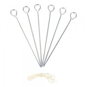 Steak Pins/Poultry Lacers - set of 6 | Twine | Competition
