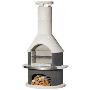 Rondo Grey BBQ Fireplace | Fireplaces | Buschbeck | OUTDOOR FIREPLACES